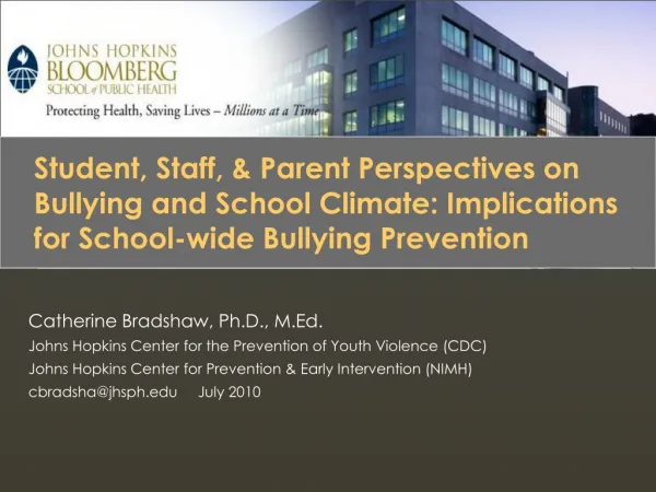 Bullying Prevention
