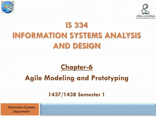 IS 334 information systems analysis and design