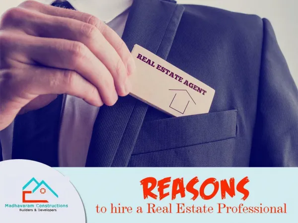 Reasons to hire a real estate professional